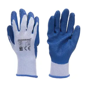 Silverline Latex 427550 Safety Gardening Builders Gloves for General Usage