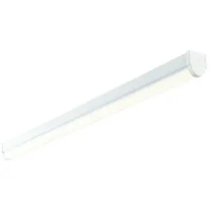 4ft SINGLE 24W Cool White LED Linear Ceiling Strip Light Slim Batten Lamp 2800Lm