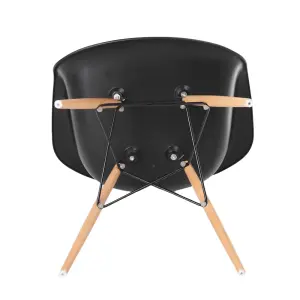 Stylish Black Cadiz Armchair for Modern Homes