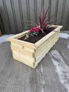 Simply Wood Signature Tanalised Wooden Trough Garden Planter - Extra Large Plus