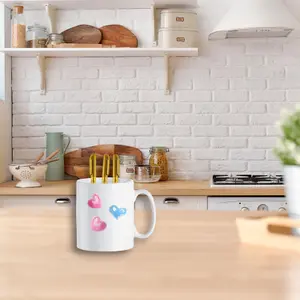 DIY Colour Your Own Mug Kit - Ceramic Mug with 3 Special Markers