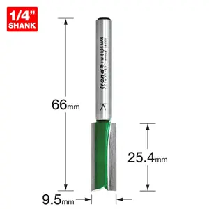 Trend C014 x 1/4 TCT Two Flute Cutter 9.5 x 25.4mm