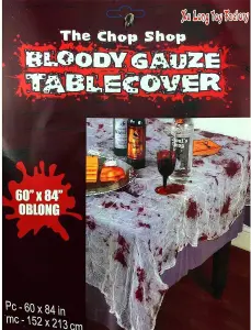 4pk Halloween Blood-Stained Tablecloth - Fancy Party Table Cover, 60x84in