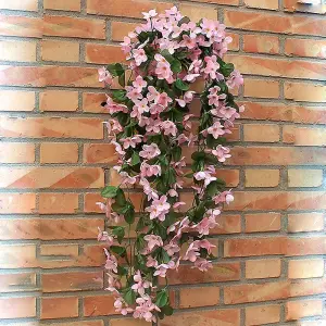 Pink Artificial Hanging Flowers Simulation Decoration Violets