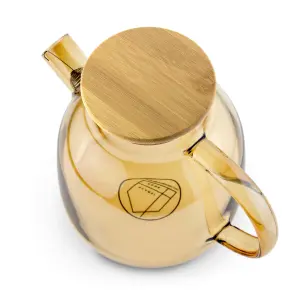 Scandi Home Helsinki Gold Borosilicate Glass Teapot 1.2L