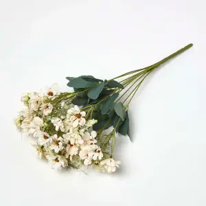 Homescapes Artificial Wild Daisy Cream Bouquet Flower, 46 cm