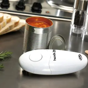 JML - Hands Free Can Opener Electric can and tin opener for clean, fast, and effortless can opening