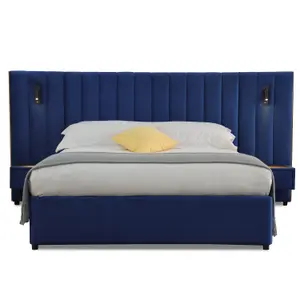 Hotel Bed Frame Ottoman KING SIZE Storage Bed With Headboard