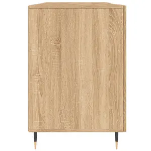 Berkfield Desk Sonoma Oak 140x50x75 cm Engineered Wood