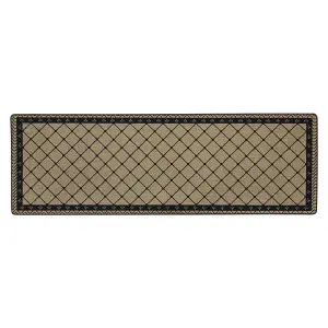 JVL Elegance Machine Washable Doormat and Runner, Diamonds