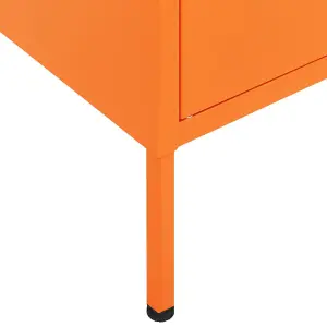 Berkfield Storage Cabinet Orange 80x35x101.5 cm Steel