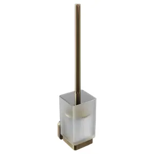 Toilet Brush Holder With Brush Wall Mounted Free Standing Glass Set