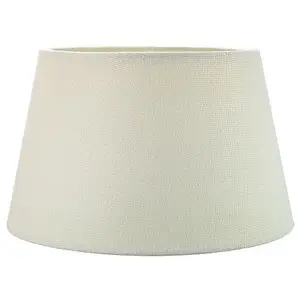 Traditional 14 Inch Cream Linen Fabric Drum Table/Pendant Lampshade 60w Maximum