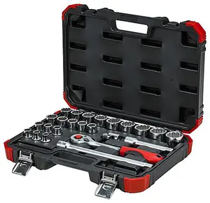 Socket Set 1/2" Drive sizes 10-32mm 24pcs