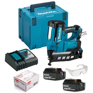 Makita DBN600RTJ 18v Cordless 2nd Fix Framing Finishing Nailer 16g + 2000 Nails