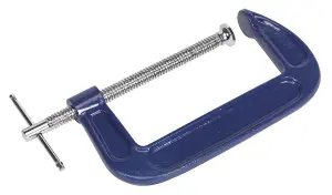 Sealey G-Clamp Fitted With Swivel Tip To Reduce Marking Length 150mm AK6006