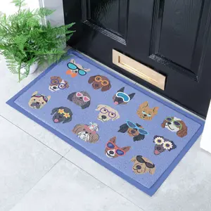 Dogs with Glasses Doormat (70 x 40cm)