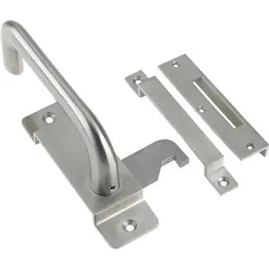 EAI - Disabled Toilet Lock Facility Indicator Bolt Bathroom Vacant Engaged Washroom Cubical Bolt Set - Satin Stainless Steel