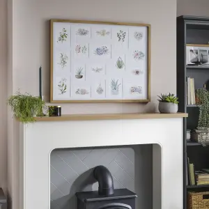 Matt Oak effect Plain Multi Picture frame (H)85.6cm x (W)65.6cm