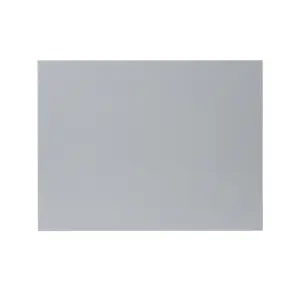 GoodHome Alisma High gloss grey Slab Appliance Cabinet door (W)600mm (H)453mm (T)18mm