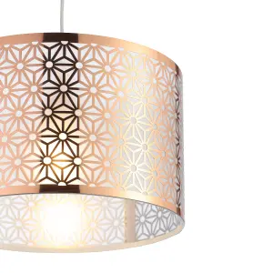 Inlight Hyperion copper effect Laser cut Light shade (D)35cm