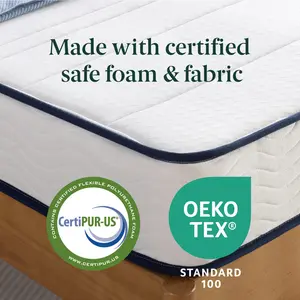 spring mattress - Tight top medium firmness mattress - Euro top design mattress with multiple layers Single (3')