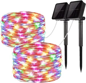 Waterproof Solar Powered Fairy String Light in Multicoloured 30 Meters 300 LED