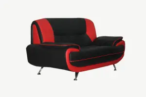 Furniture Stop - Olaf 2 Seater Sofa With Modern Chrome Legs