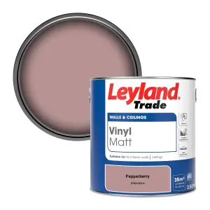 Leyland Trade Vinyl Matt Walls & Ceilings Emulsion Paint Pepperberry (PPG1055-4) 2.5L