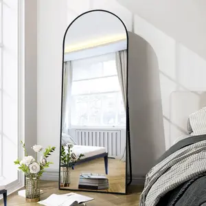 Optim Noir Large Arch Mirror Black - 180x80cm