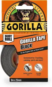 Gorilla (3044401) Tape Black Handy Roll 9m