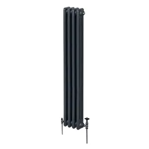 Traditional 3 Column Radiator - 1800 x 202 mm - Anthracite