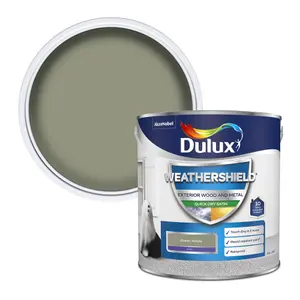 Dulux Weathershield Green glade Satinwood Exterior Metal & wood paint, 2.5L Tin