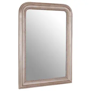 Interiors by Premier Gaia Silver Wood Wall Mirror