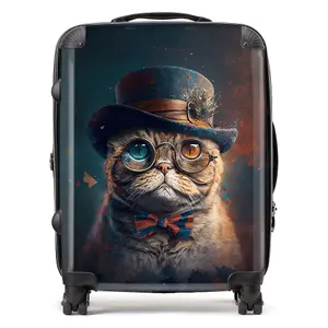 Scottish Fold Cat Splashart Suitcase - Large