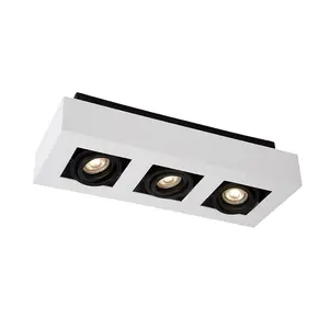 Luminosa Modern Surface Mounted White, Black 3 Light , GU10