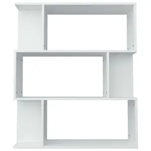 Berkfield Book Cabinet/Room Divider White 80x24x96 cm Engineered Wood