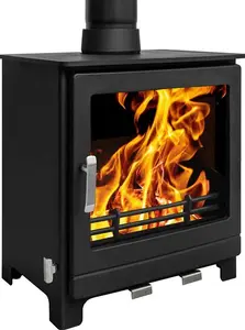 Mazona Ripley 8Kw Multifuel Woodburning Stove, Freestanding, Eco Design Approved, Defra Approved