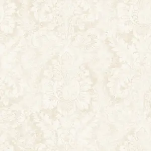 Galerie Abby Rose 4 Taupe Valentine Damask Smooth Wallpaper