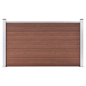 Berkfield Garden Fence WPC 180x105 cm Brown