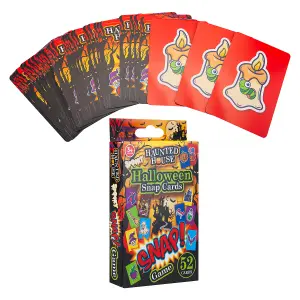 Halloweem Snap Card Game Haunted House Pack Trick or Treat Party  MultiColour