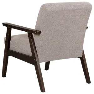 Beliani Retro Armchair ASNES Fabric Taupe