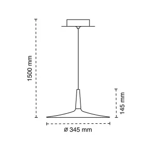 Luminosa Ter LED Pendant Lamp 12W 1120Lm 3000K Wood