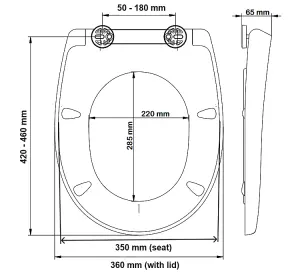 BEMIS DOVE GREY SLOW CLOSE QUICK RELEASE STANDARD OVAL TOP FIX TOILET SEAT