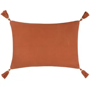 Geometric Rectangular Lumbar Pillow Cover Brick