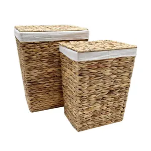 Wicker Laundry Basket 55cm H x 45cm W x 36cm D