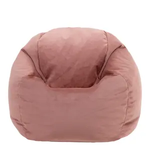 icon Kids Aurora Velvet Bean Bag Chair Dusk Pink Childrens Bean Bags