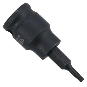 T10 Male Torx Star Impact Impacted Shallow Short Bit Socket 3/8in drive