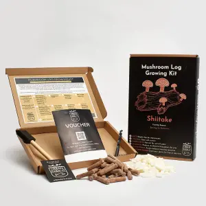 Shiitake Mushroom Log Growing Kit