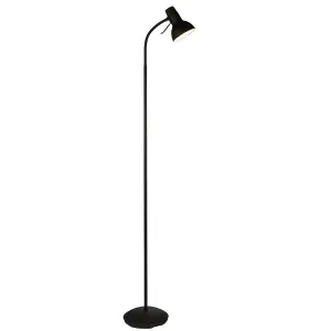 Luminosa Amalfi Task Floor Lamp Matt Black Paint